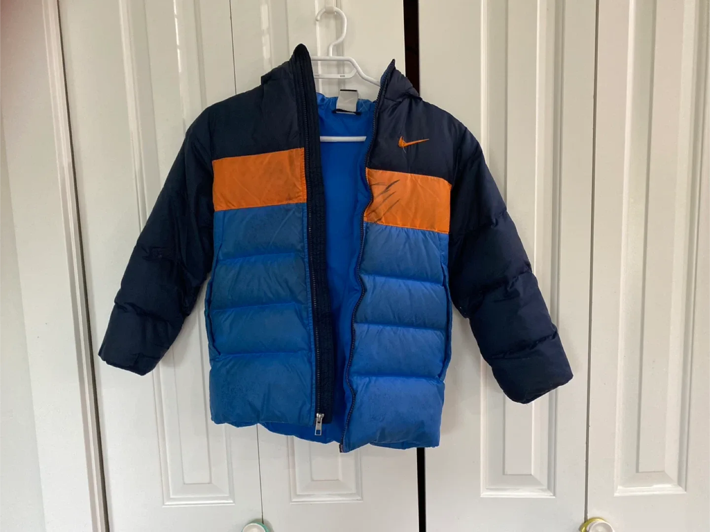 #Cleanout - Free Nike Puffer Jacket - Blue & Orange (10-12 yrs)