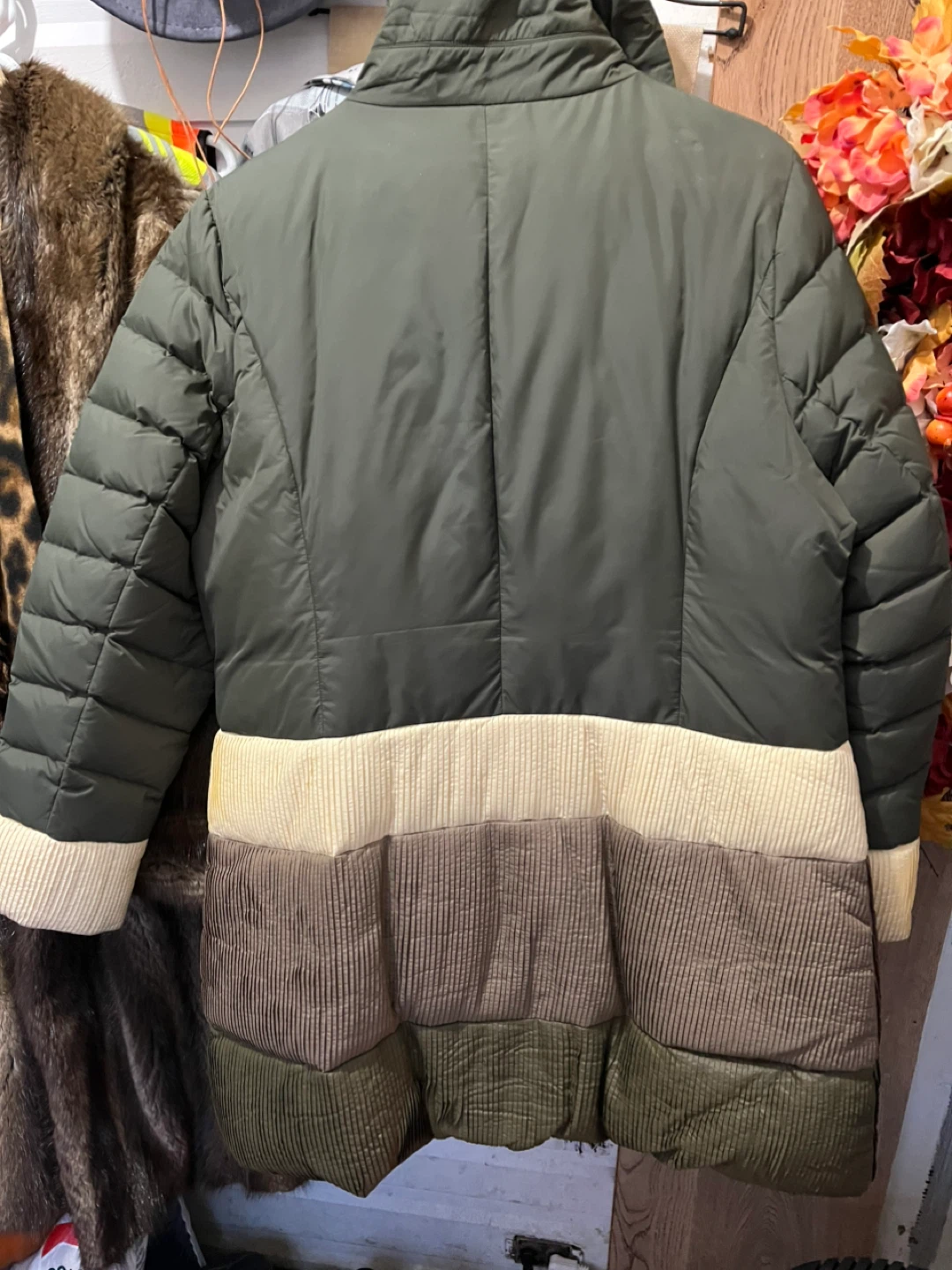 #cleanout Simon Chang XL Olive Puffer Jacket - photo 2