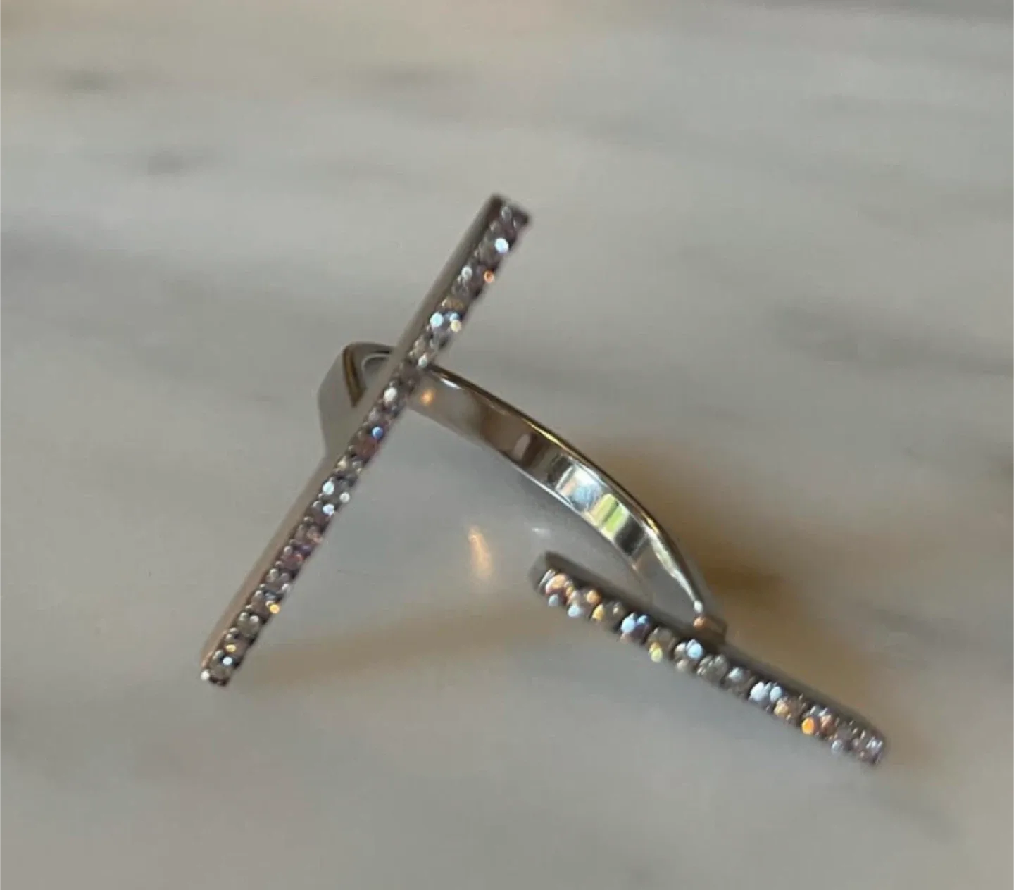 Selin Kent Francoise Ring White Gold & Diamonds image indicator(8)