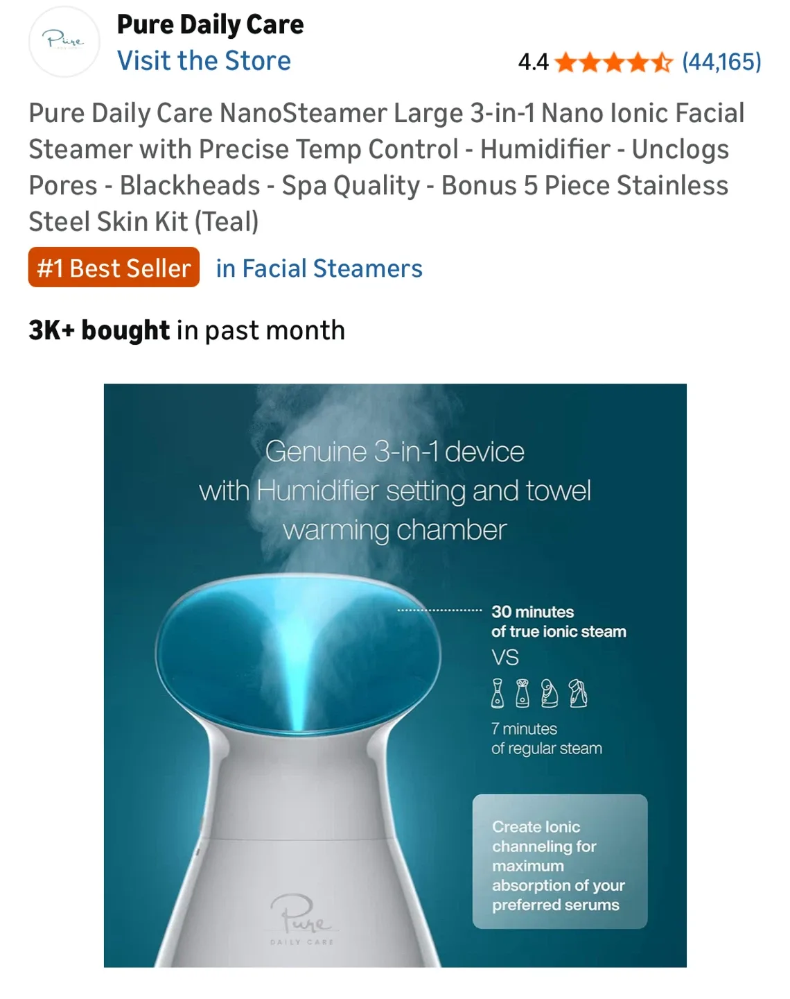 Pure Daily Facial Steamer & Humidifier image indicator(2)