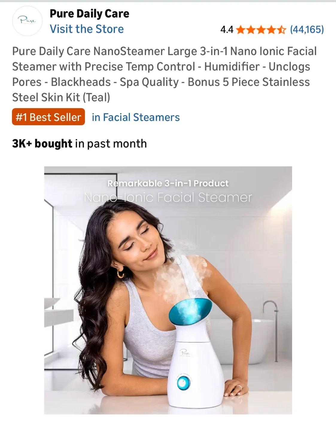 Pure Daily Facial Steamer & Humidifier image indicator(3)