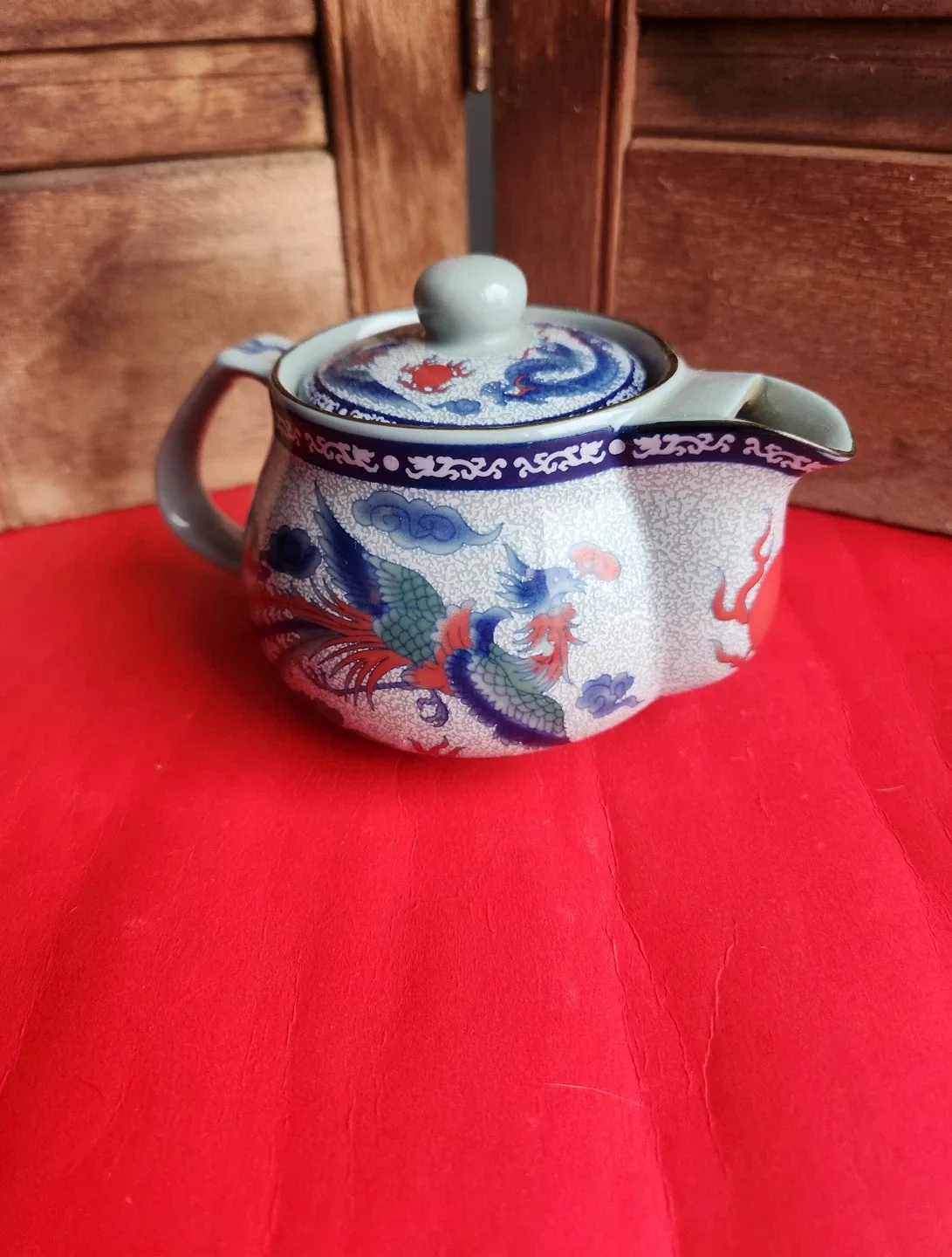 Vintage Dragon Ceramic Teapot image indicator(4)