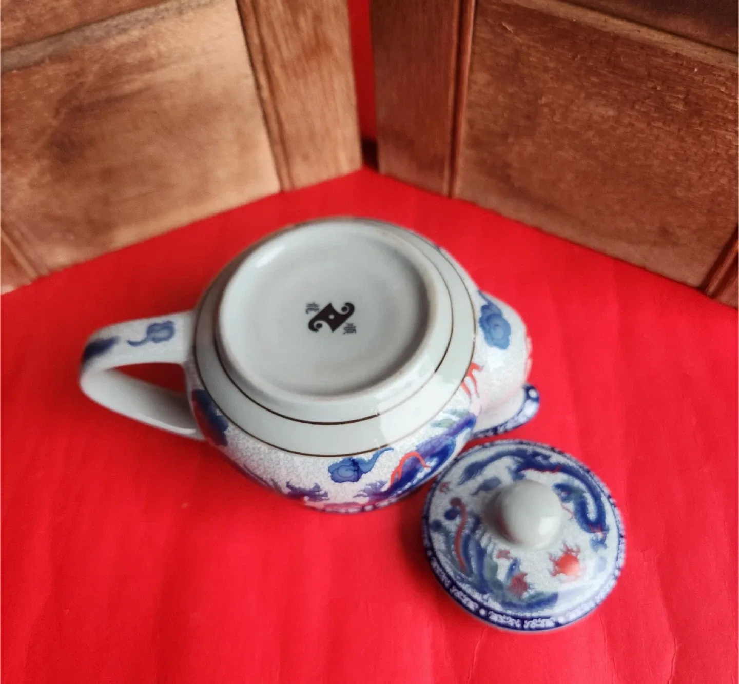 Vintage Dragon Ceramic Teapot image indicator(6)