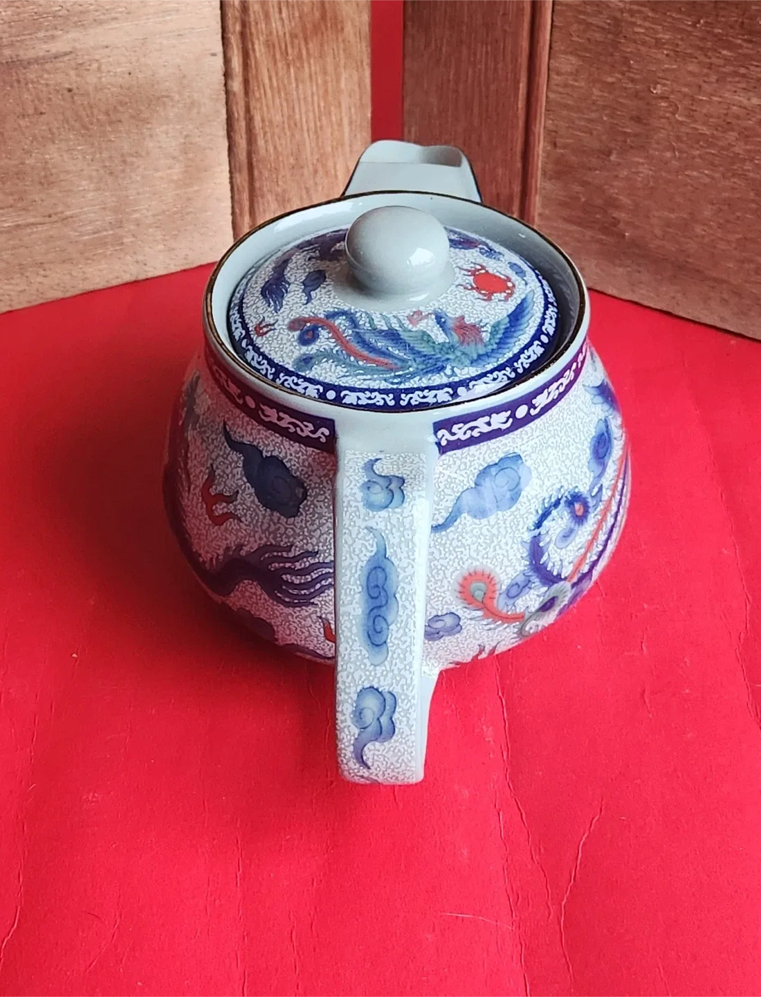 Vintage Dragon Ceramic Teapot image indicator(7)