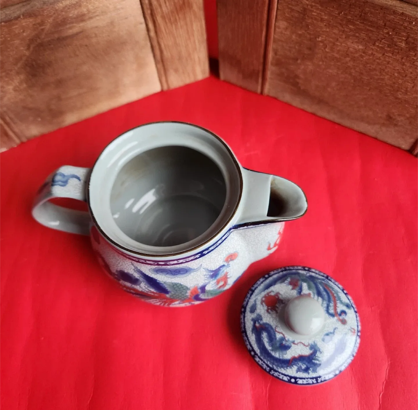Vintage Dragon Ceramic Teapot image indicator(8)