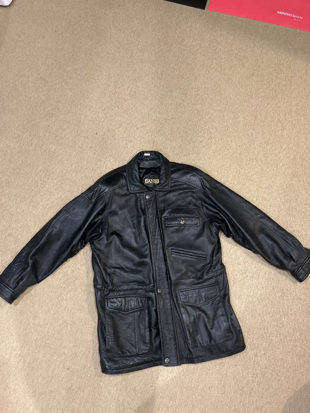 DANIER Men’s Leather Jacket Black