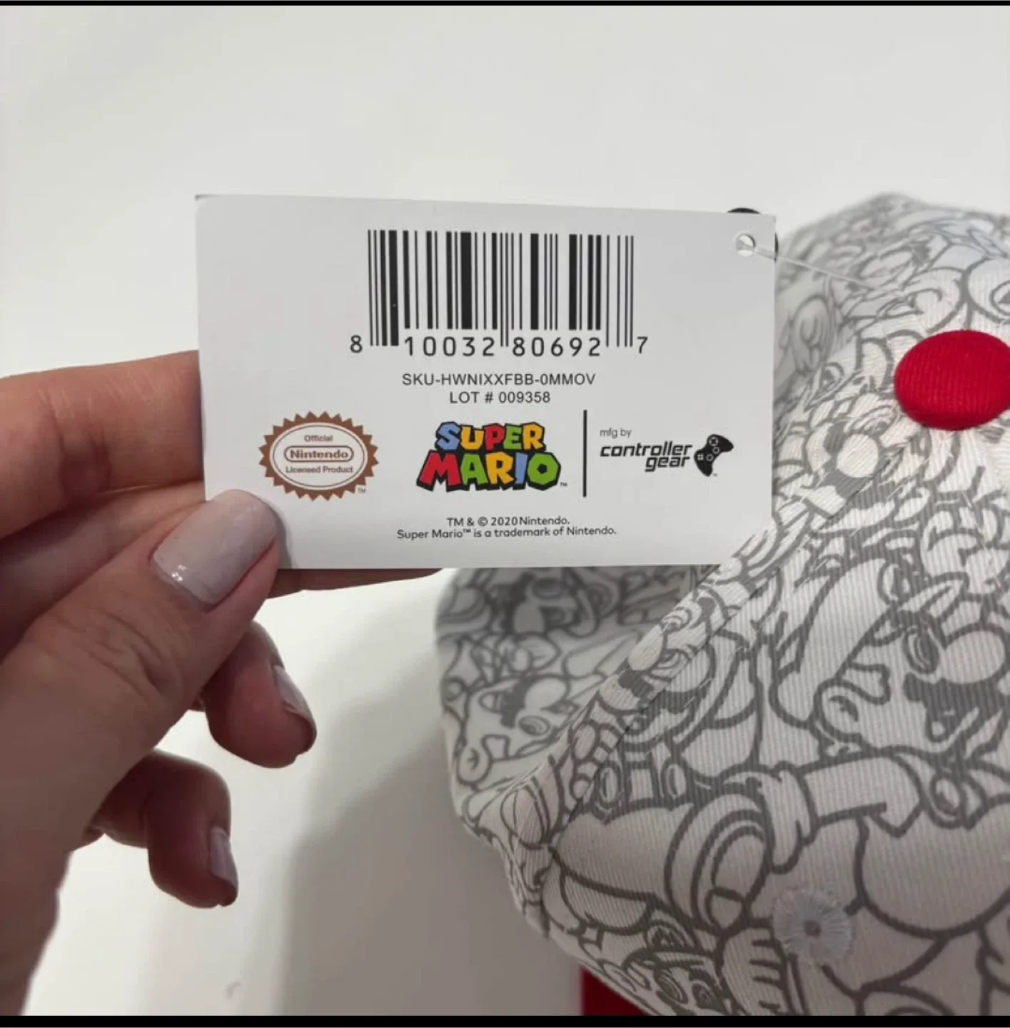 NEW Super Mario Baseball Cap - One Size #cleanout image indicator(4)