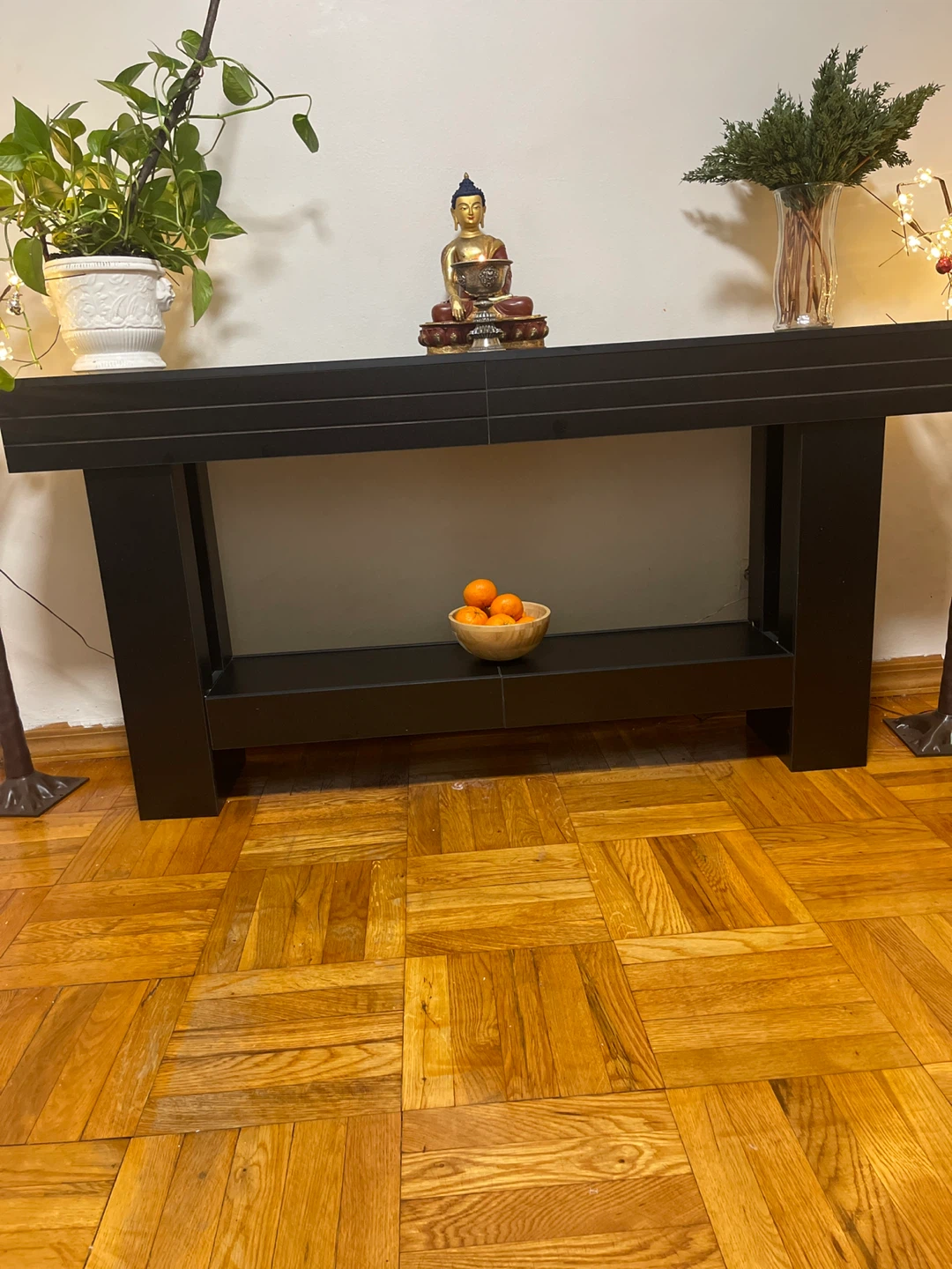 MAHANCRIS Black Entryway Console Table 63" - photo 2