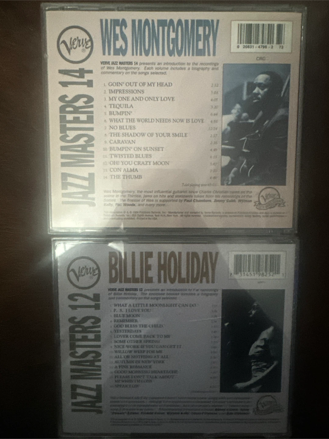 Wes Montgomery & Billie Holiday Jazz Masters CDs - photo 2