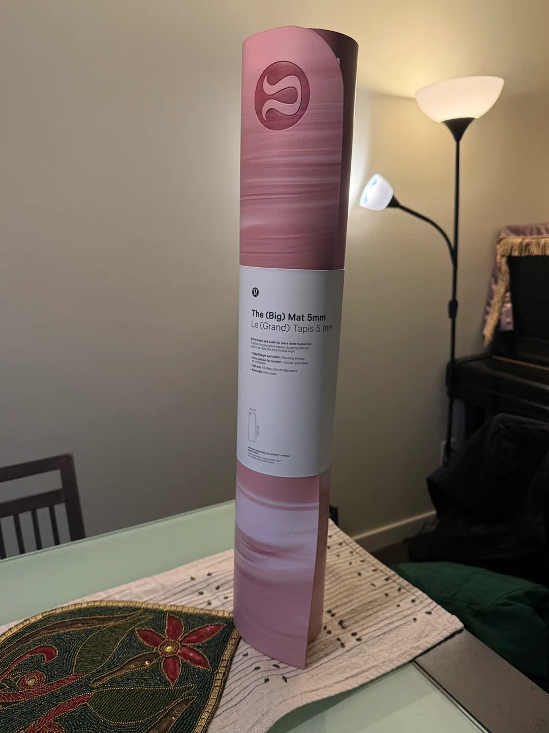 Lululemon pink Yoga Mat