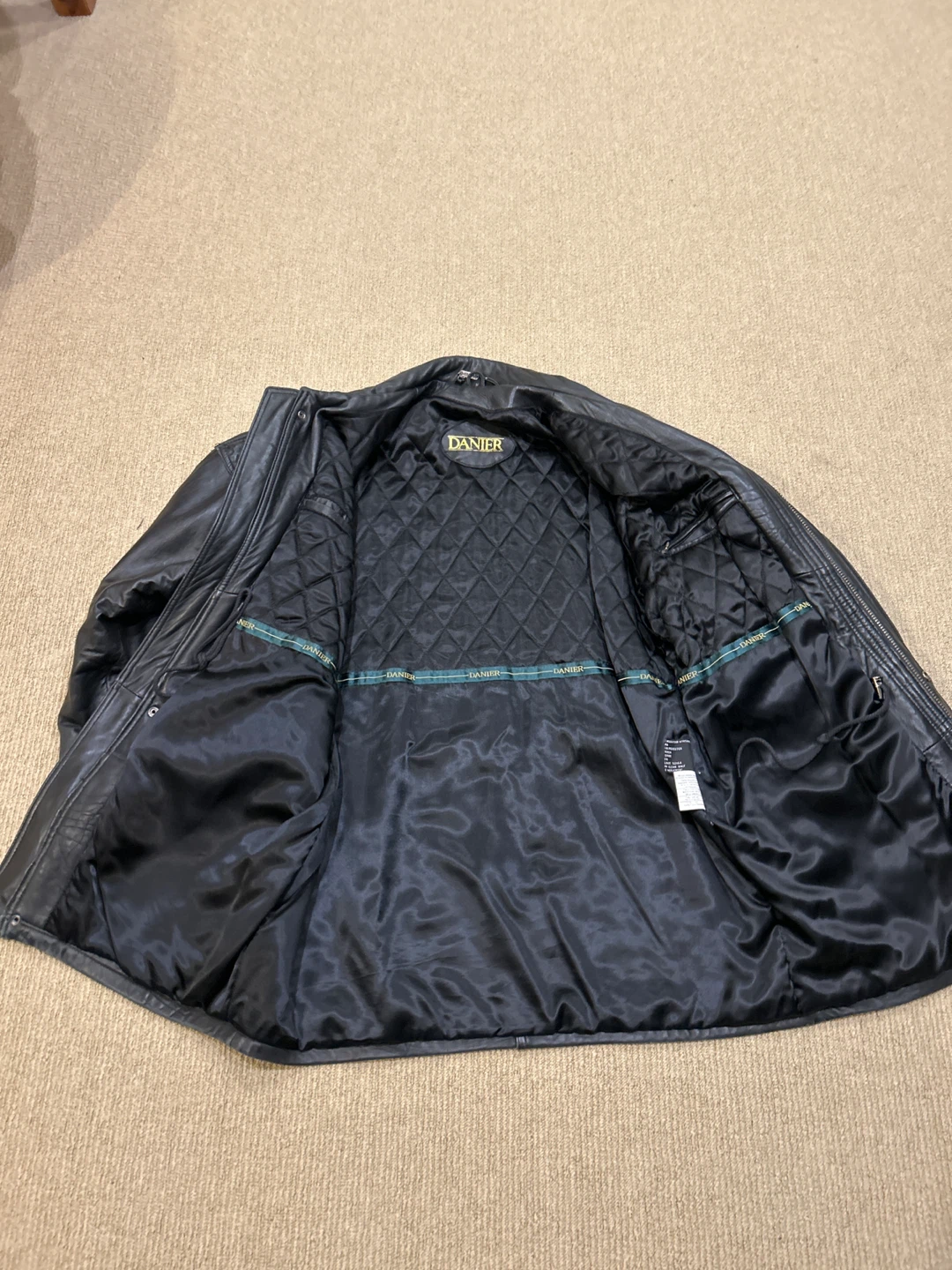 DANIER Men’s Leather Jacket Black - photo 3
