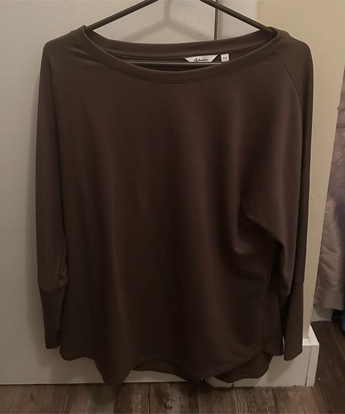 Reitmans Olive Green Long Sleeve Top - M