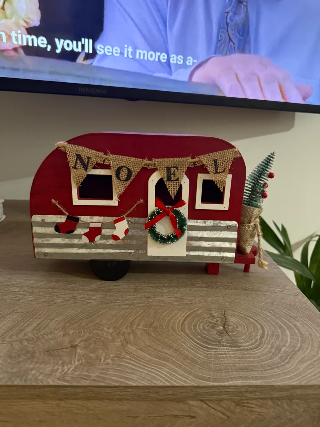 Red Christmas Camper Decoration