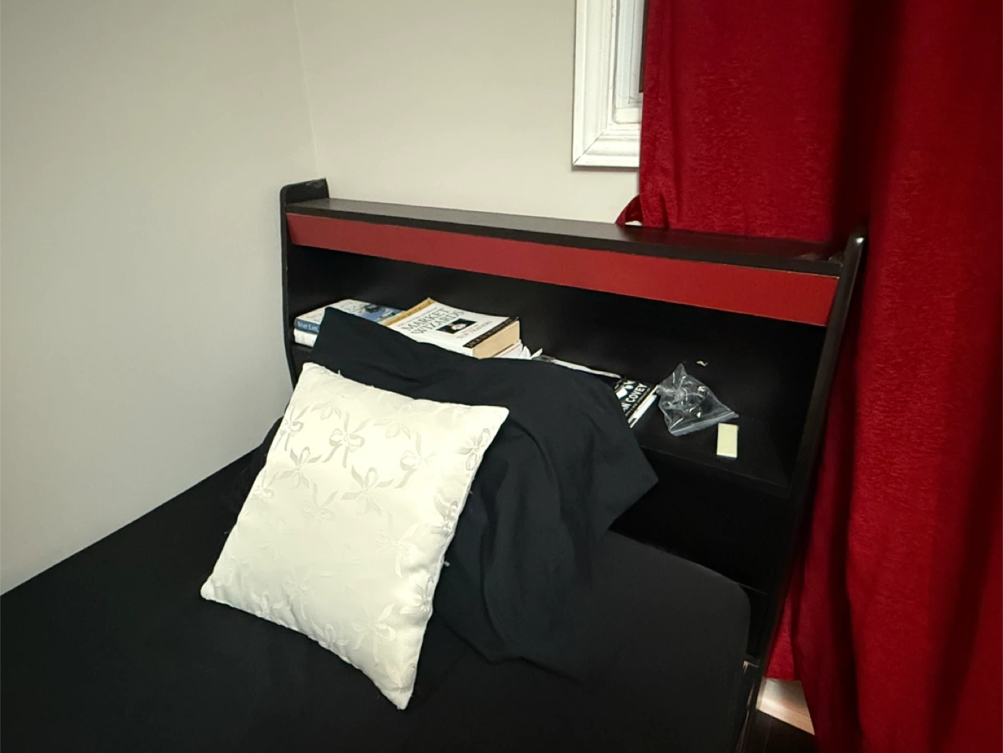 Single Bed Frame - Black & Red #Clearout - photo 2