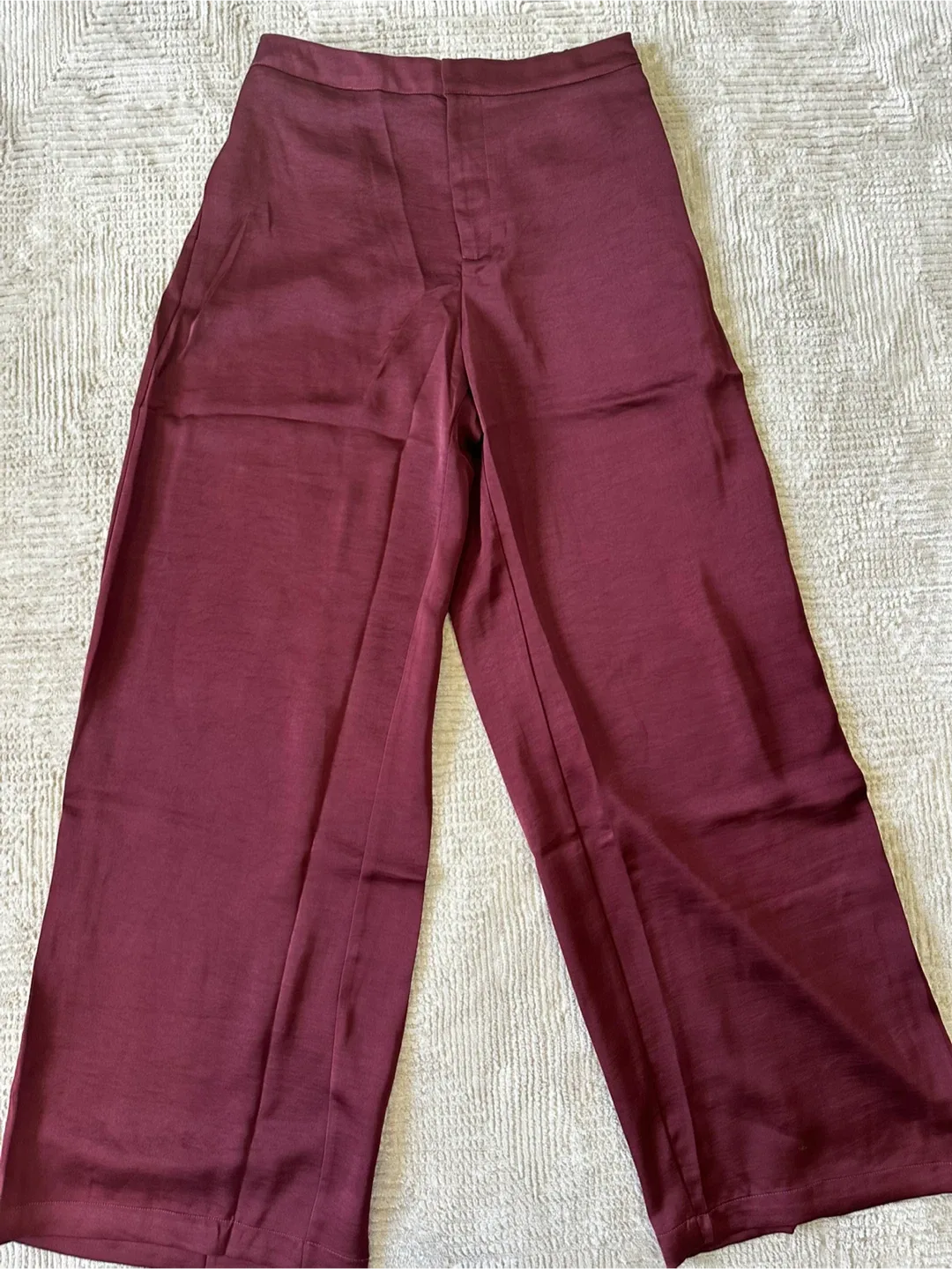 New Fashion Nova Maroon Wide Leg Pants