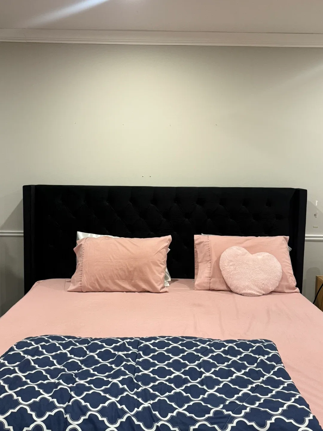 King Size Black Velvet Bed Frame and Mattress #Clearout image indicator(2)