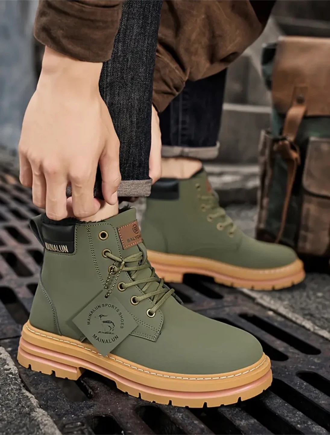 1 Pair MAINALUN Winter Warm Fleece-Lined Motorcycle Boots - photo 4