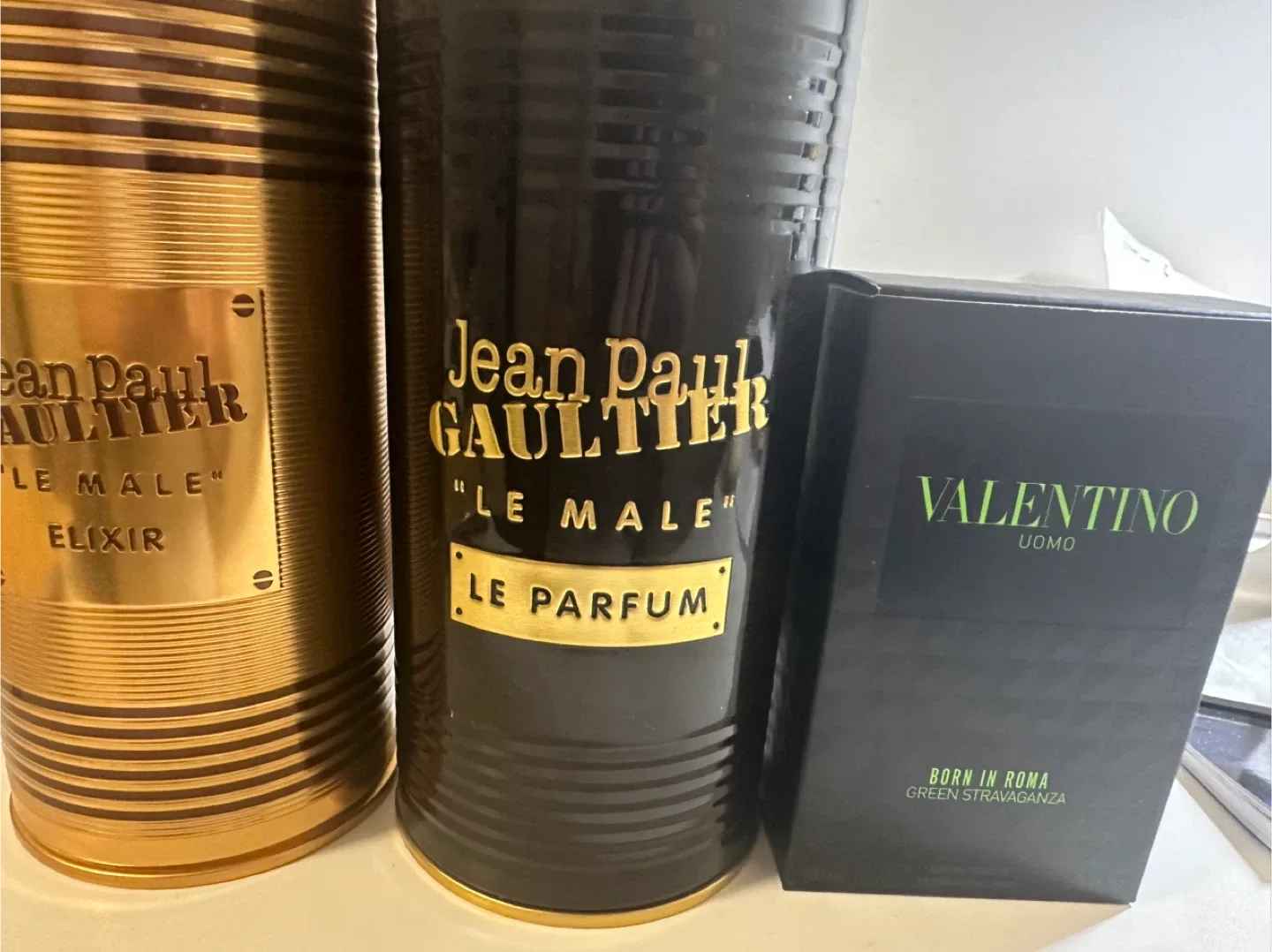 Three designer fragrances