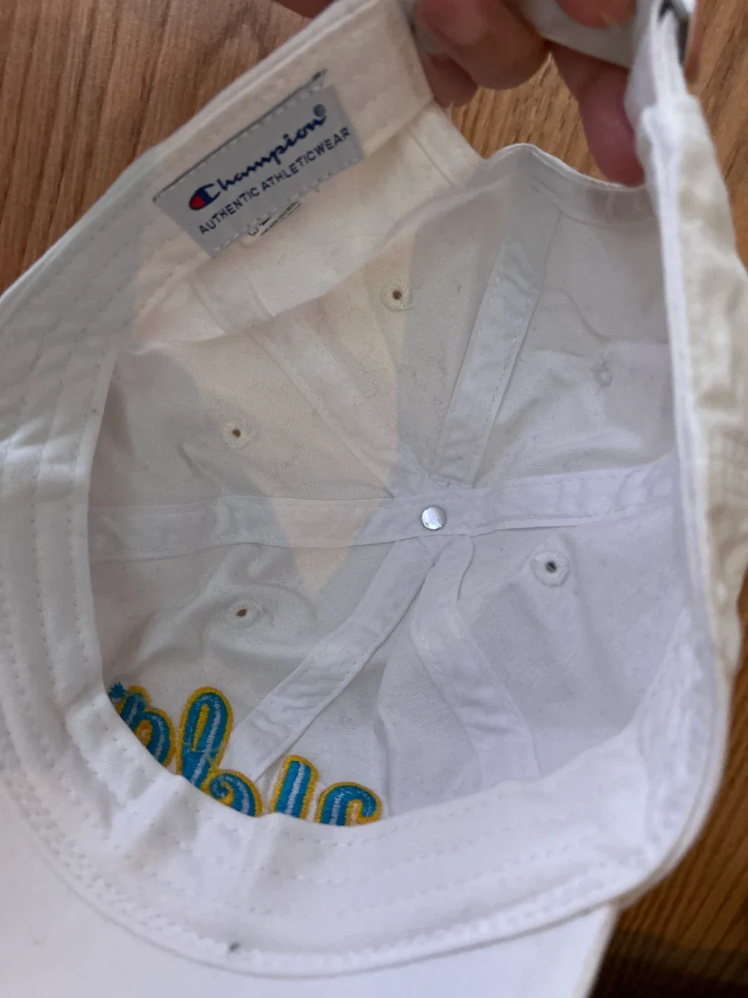 #Cleanout Champion UCLA White Adjustable Twill Hat - NEW image indicator(3)