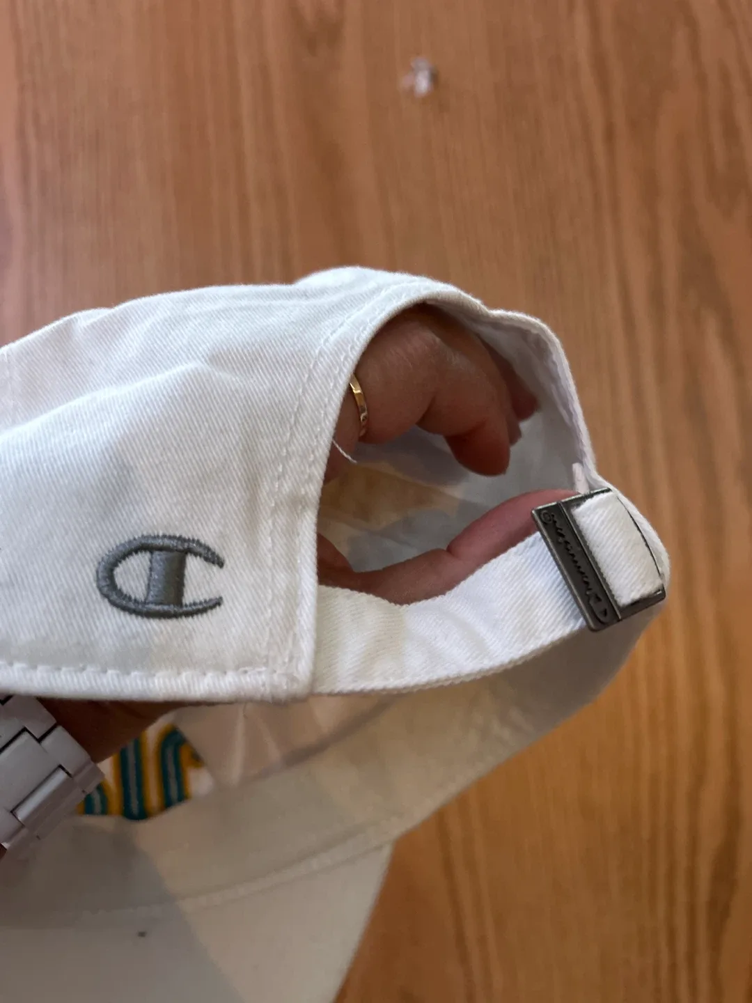 #Cleanout Champion UCLA White Adjustable Twill Hat - NEW image indicator(4)