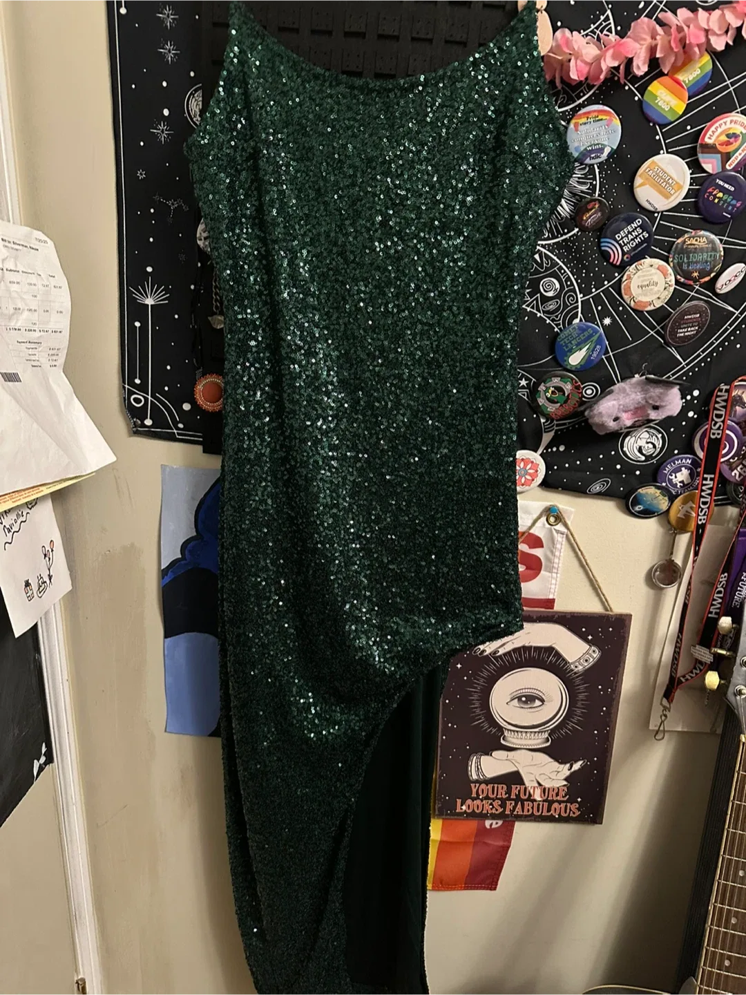 Green Sequin Dress