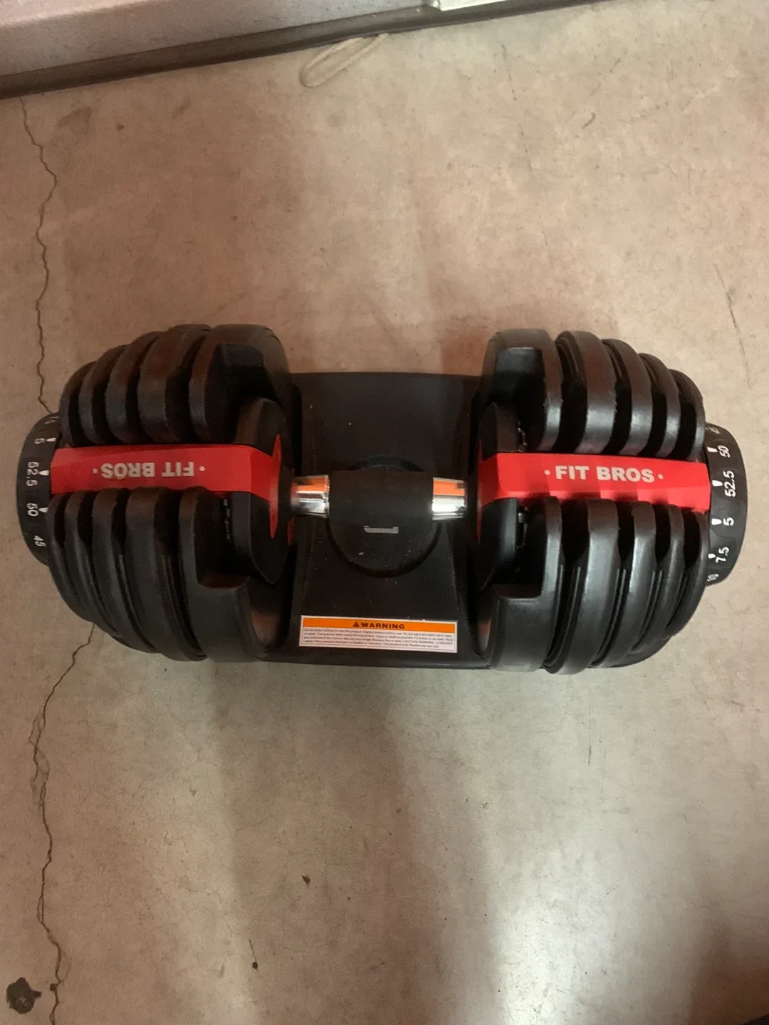 FIT BROS Adjustable Dumbbell (up to 50lbs)