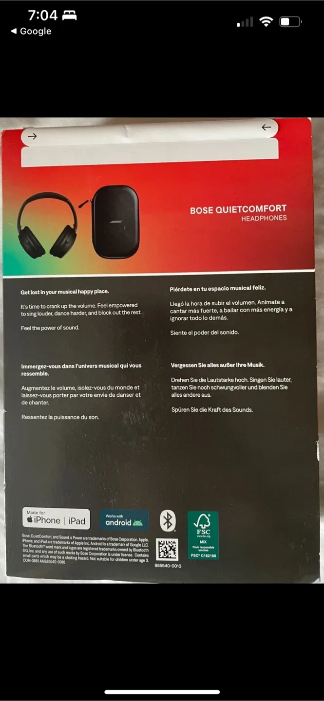 Bose QuietComfort Noise Cancelling Headphones