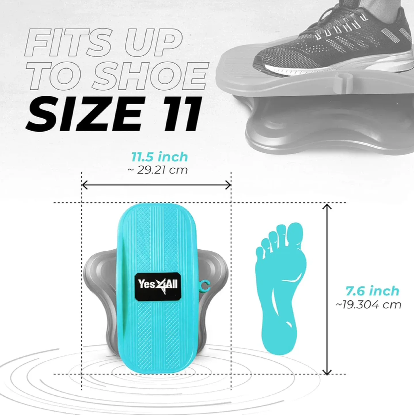 Yes4All Ab & Core Twister Board with Resistance Band #Cleanout image indicator(6)