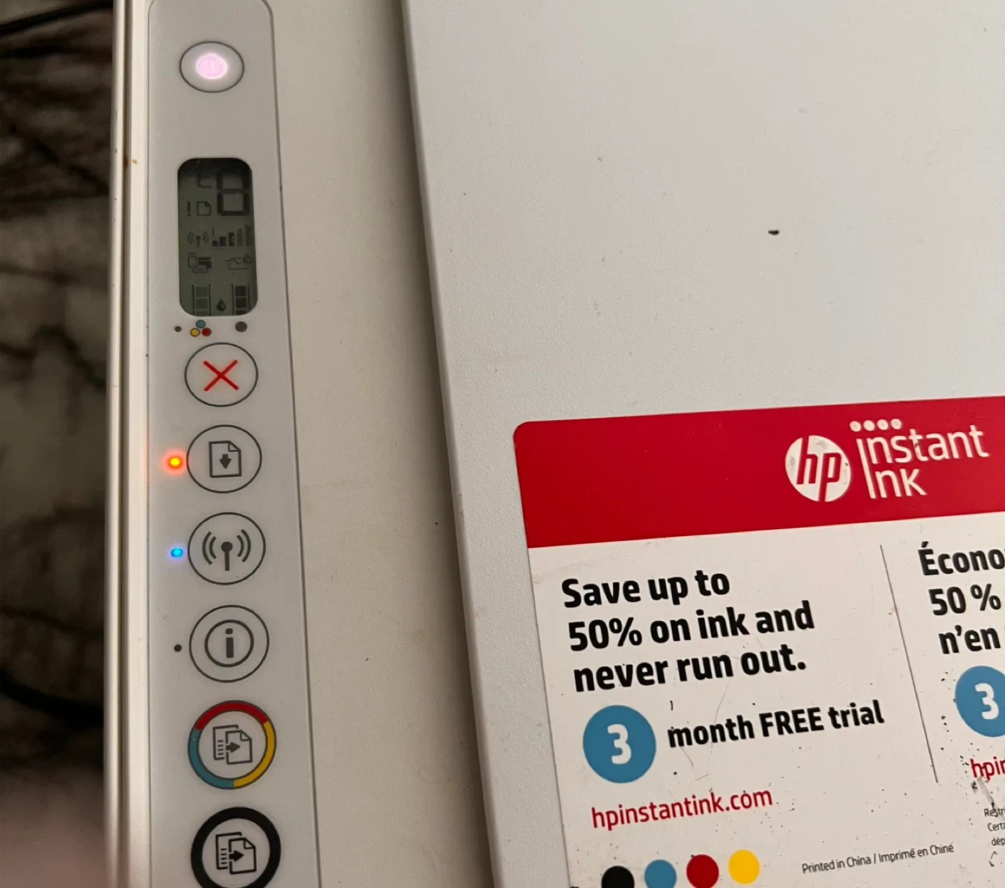 Printer - HP DeskJet 2652 image indicator(4)