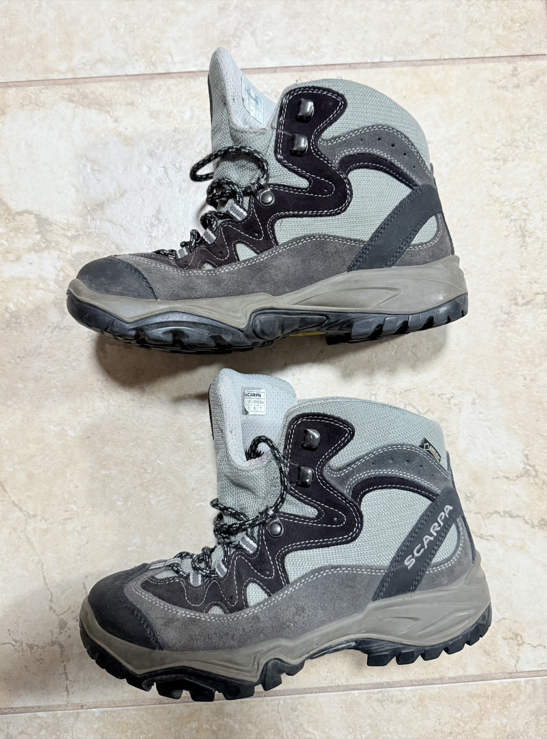 Scarpa ZG Hiking Boots 6-7 Goretex Vibram #cleanout