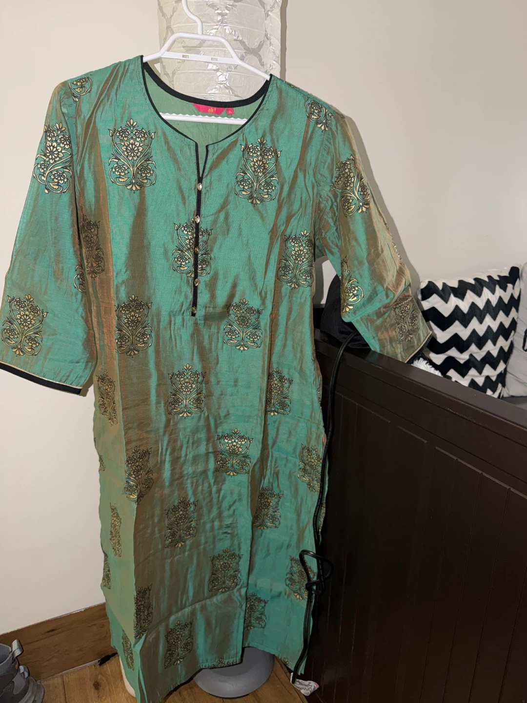 Green Floral Print Kurti - photo 3