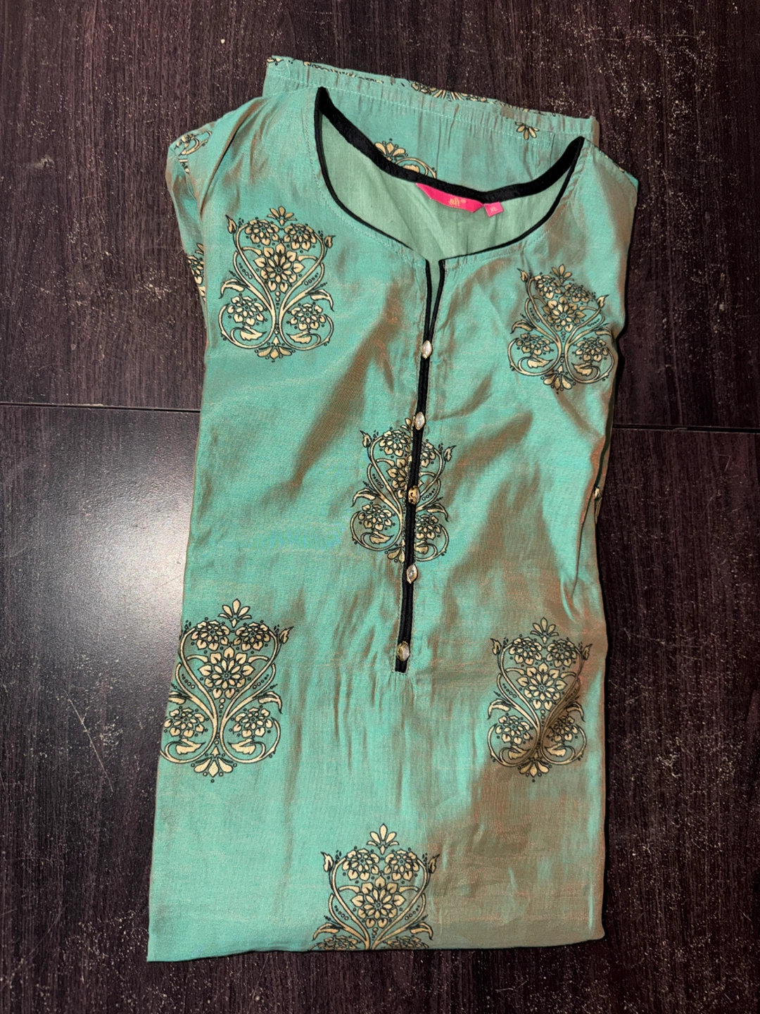 Green Floral Print Kurti