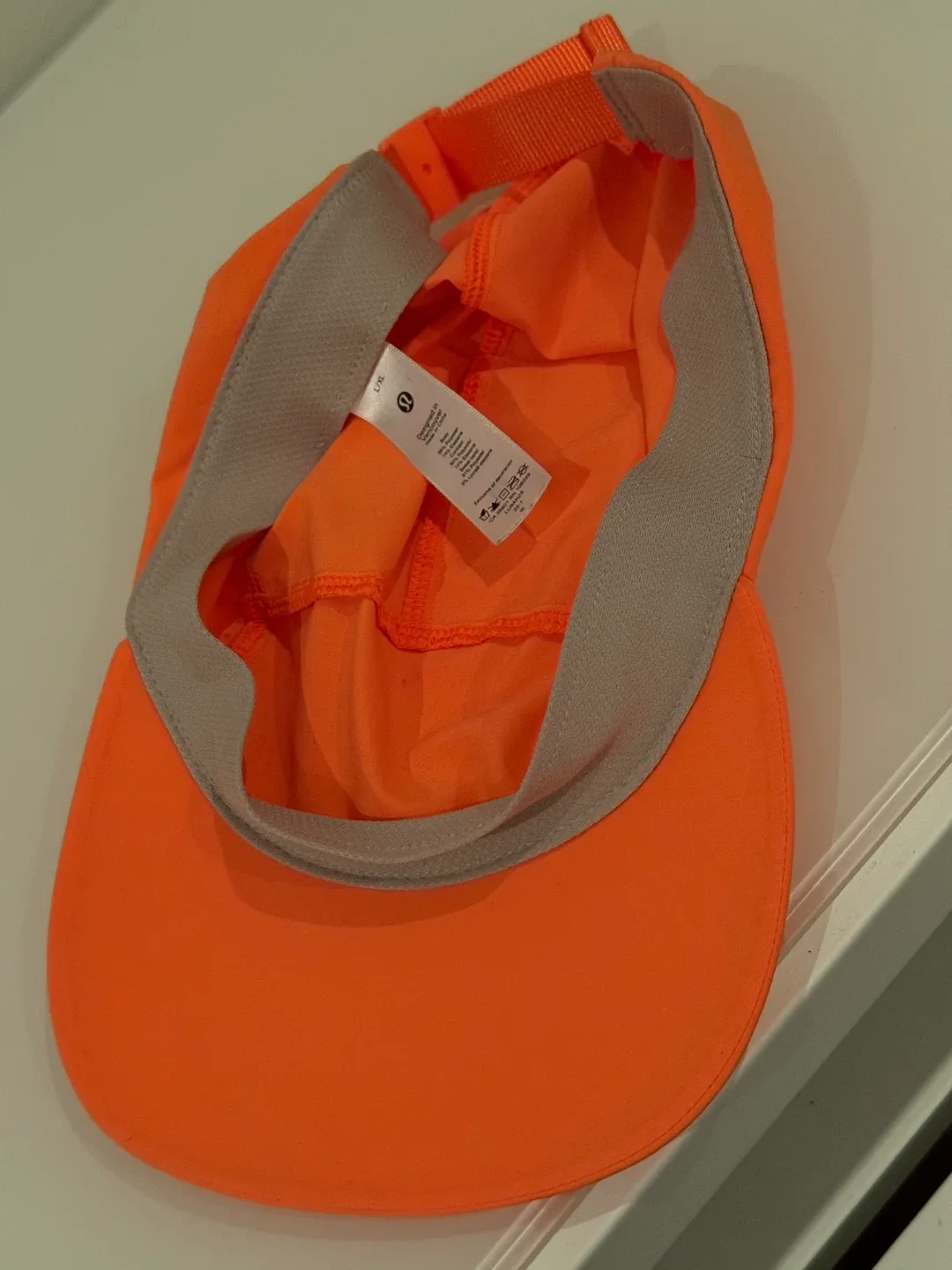 Lululemon L/XL Orange Running Hat image indicator(2)