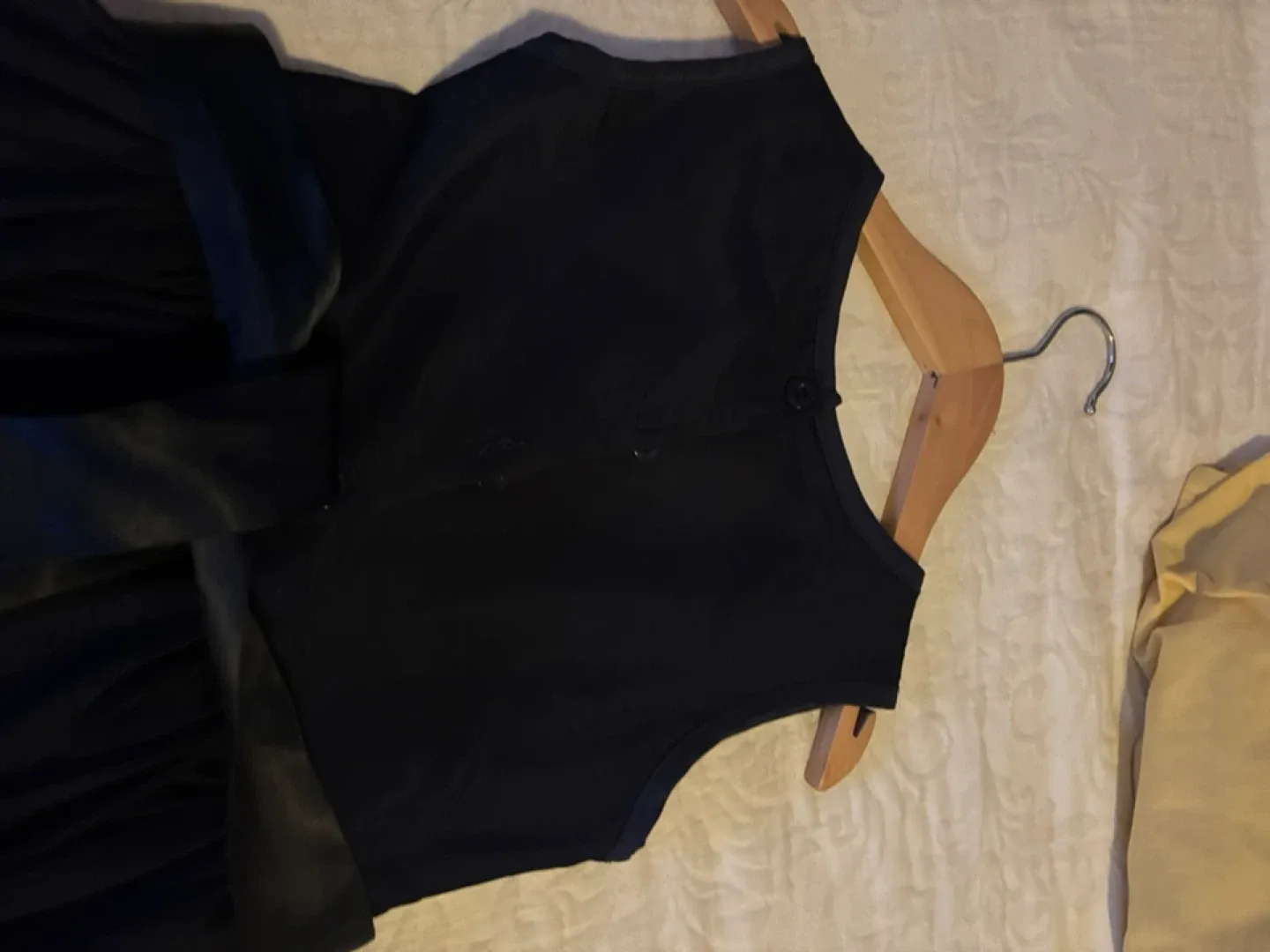 Girls' Black Dress with Floral Detail image indicator(4)