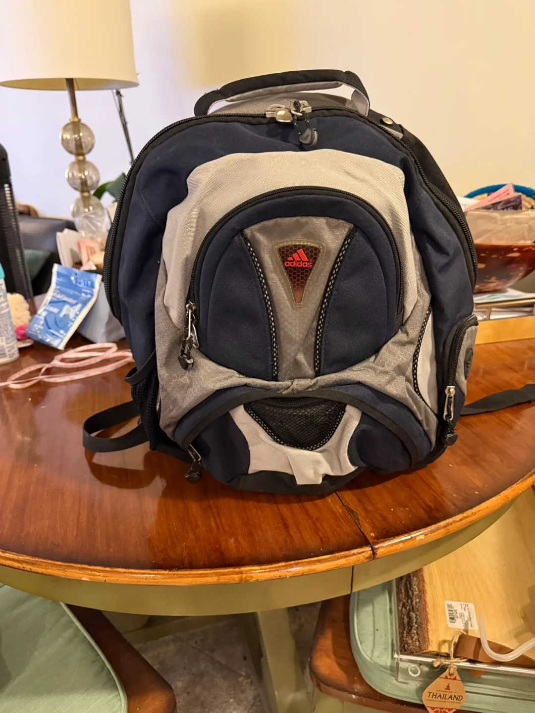 Adidas Backpack - Blue & Grey