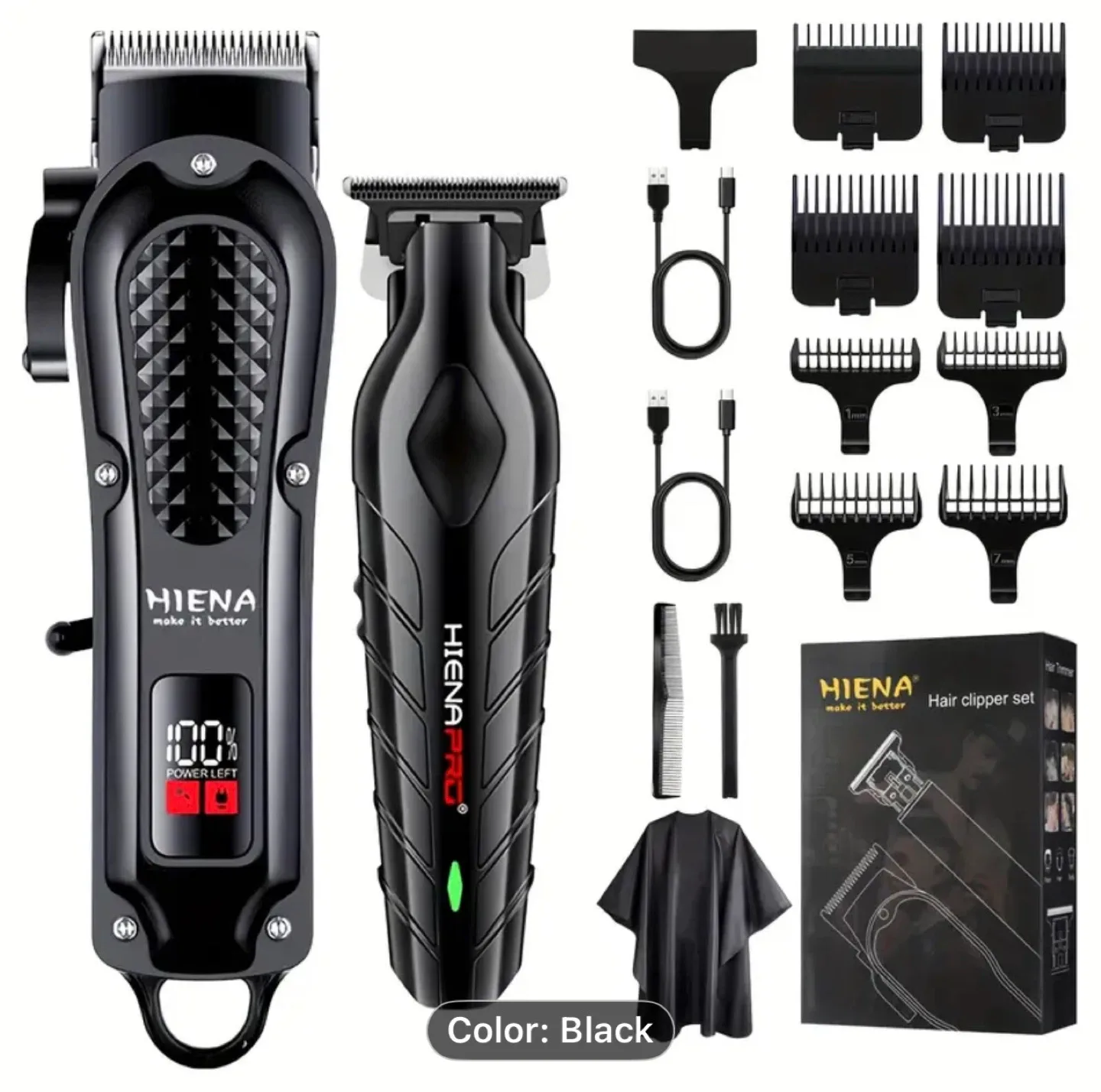 HIENA Professional Hair Clipper Set