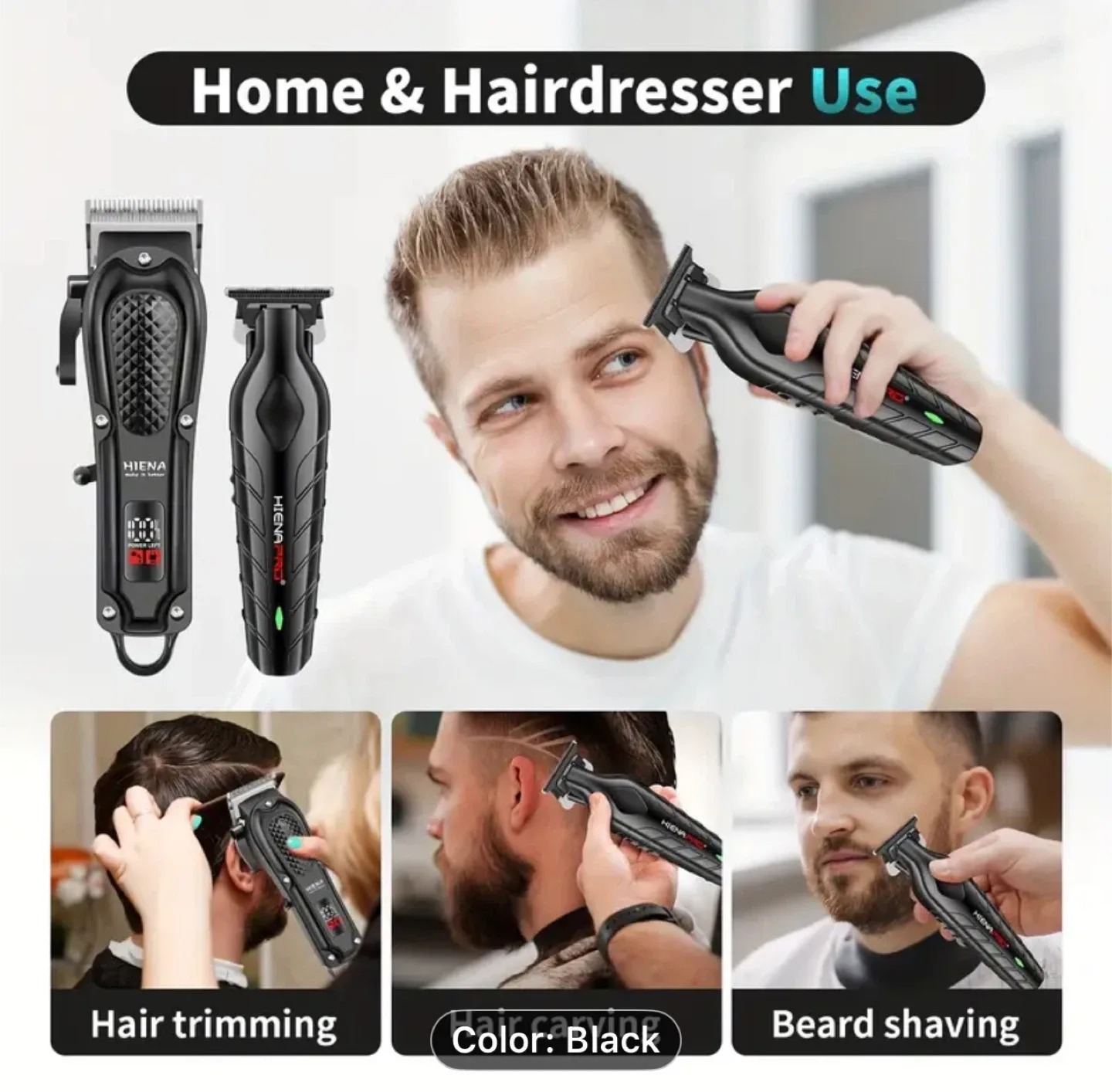 HIENA Professional Hair Clipper Set image indicator(5)