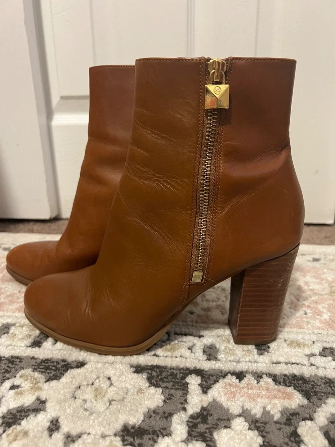 Michael Kors Brown Leather  Boots