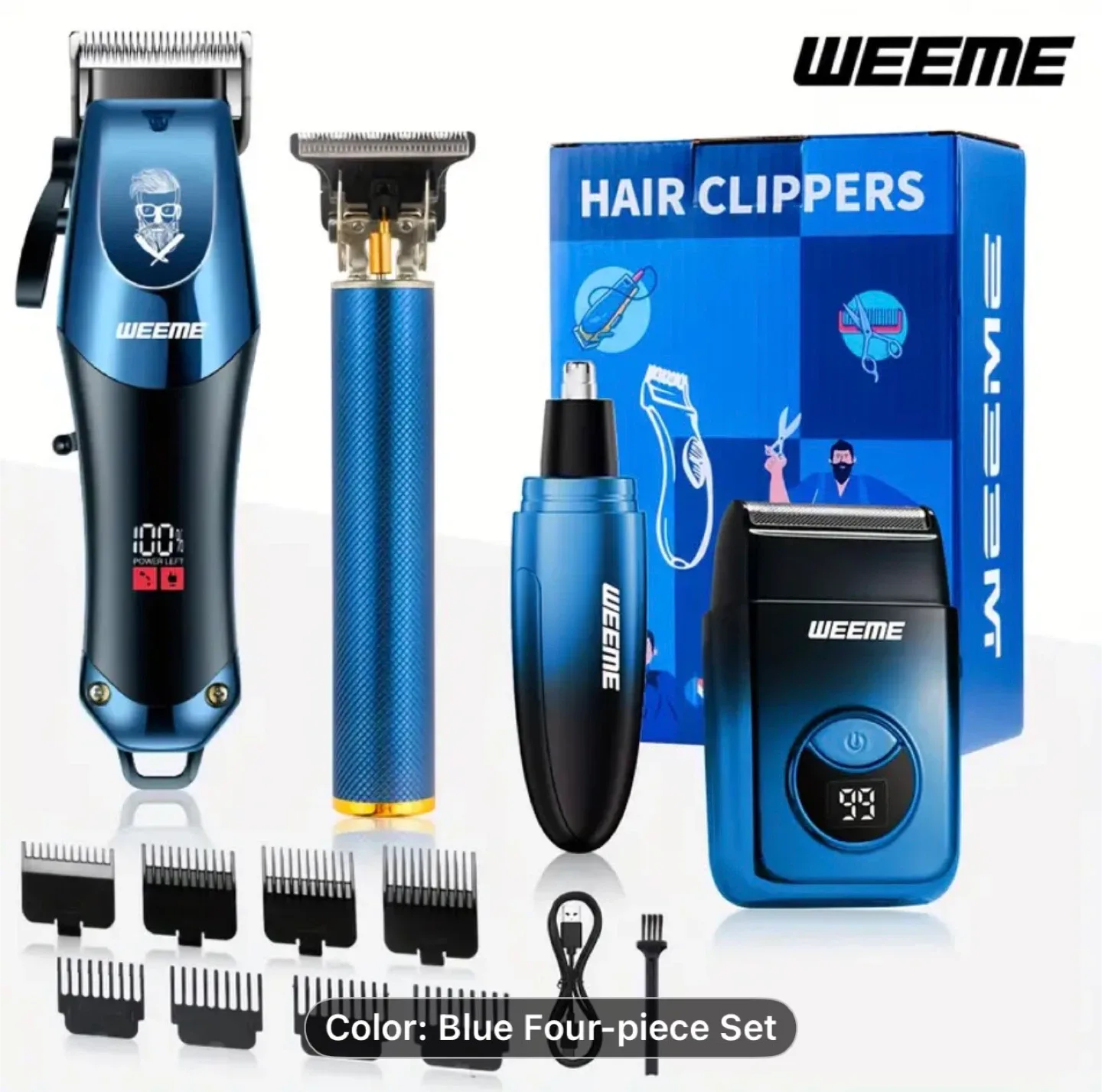 WEEME 4pcs Hair Cutting & Grooming Set image indicator(5)