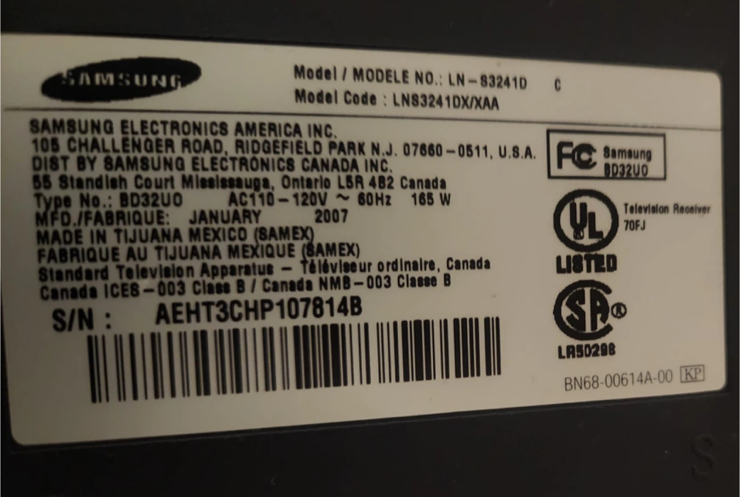 Samsung LCD TV - photo 2