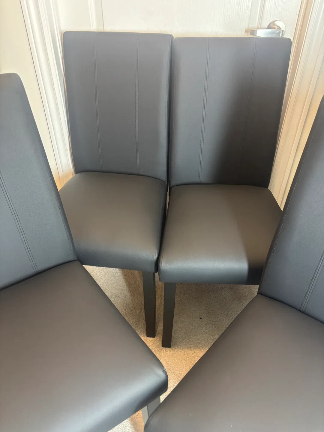 Faux Leather Dining Chairs (Set of 4) image indicator(6)