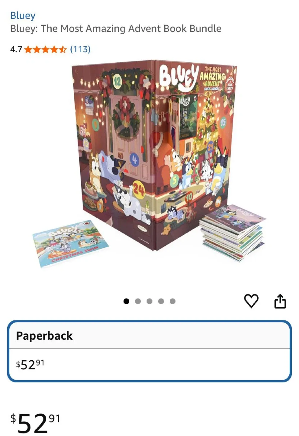Bluey: The Most Amazing Advent Book Bundle