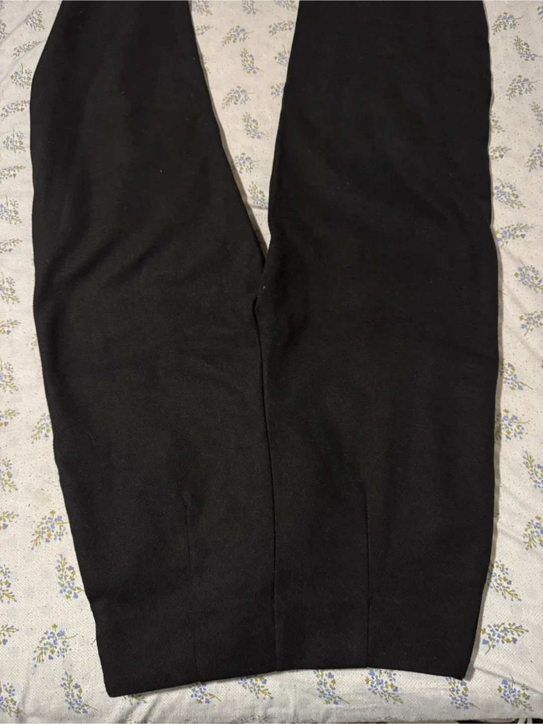 Black Wide Leg Lace-Up Pants image indicator(3)