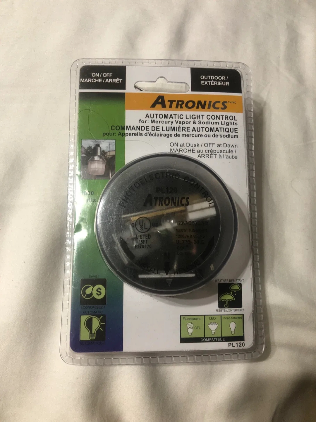 Atronics Automatic Light Control PL120 - New