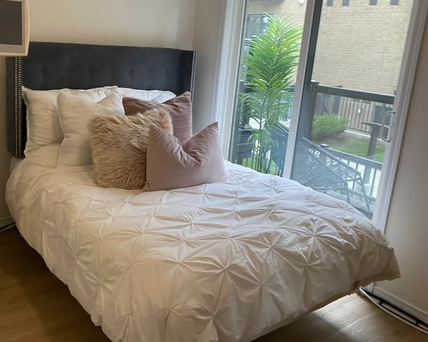 FULL / DOUBLE Wingback Headboard - GREY