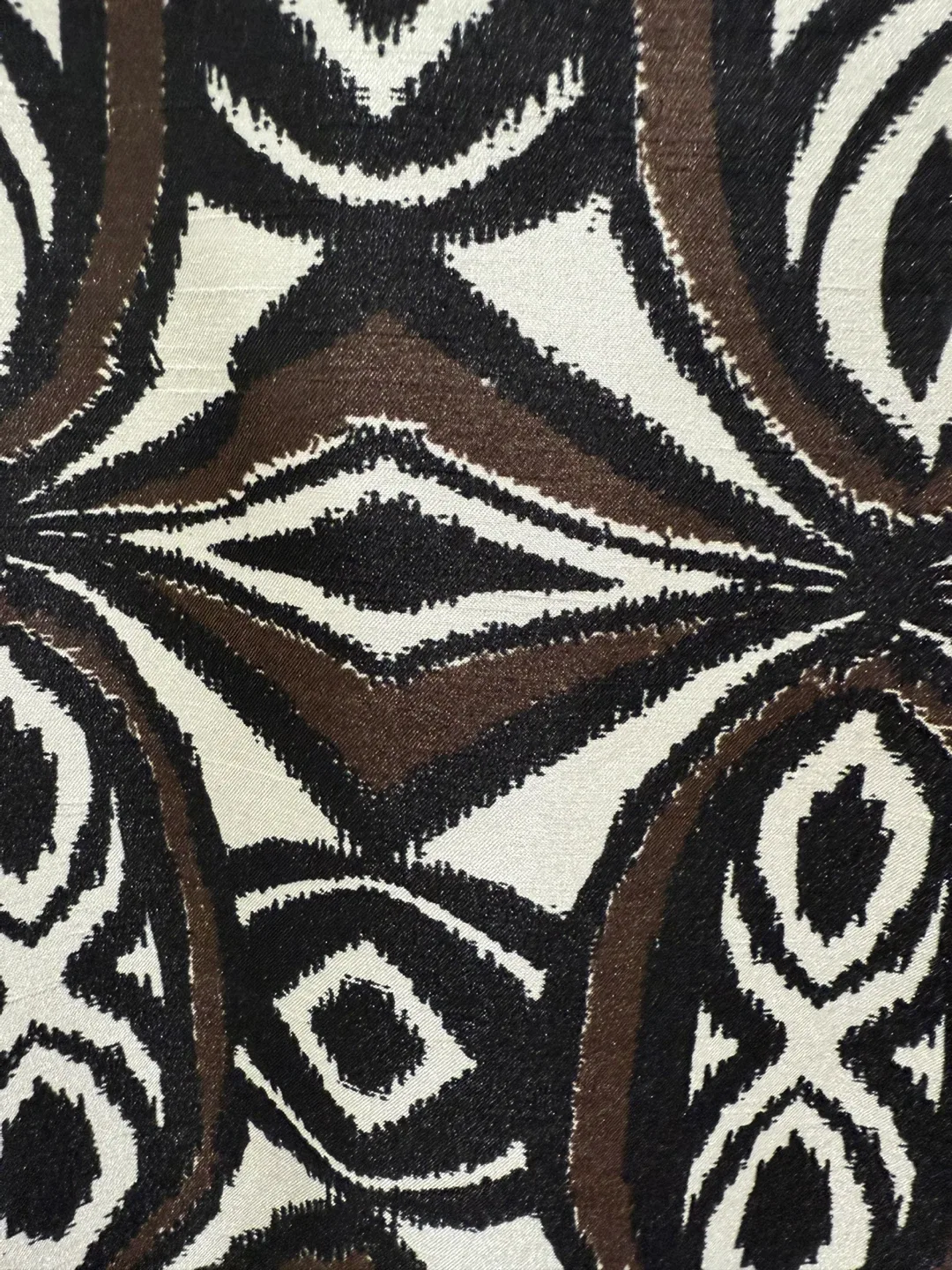 Black, white & brown abstract printed blazer image indicator(4)