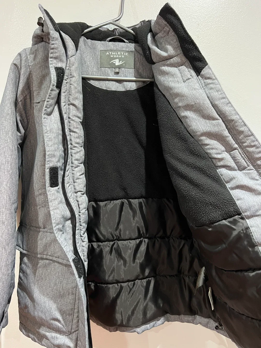 Athletic Works Grey Winter Jacket - Size M image indicator(3)
