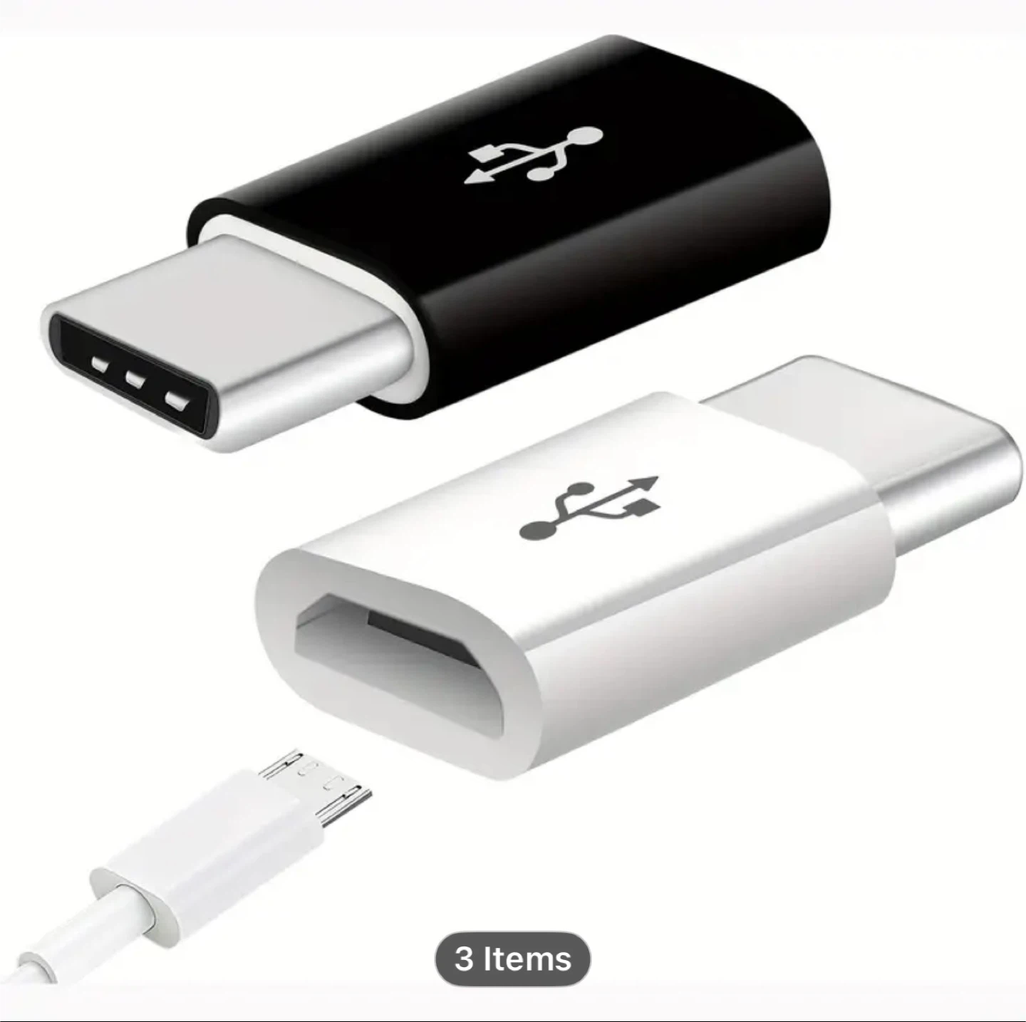 High-Speed USB-C to Micro USB Adapter with 56K Resistor - photo 2