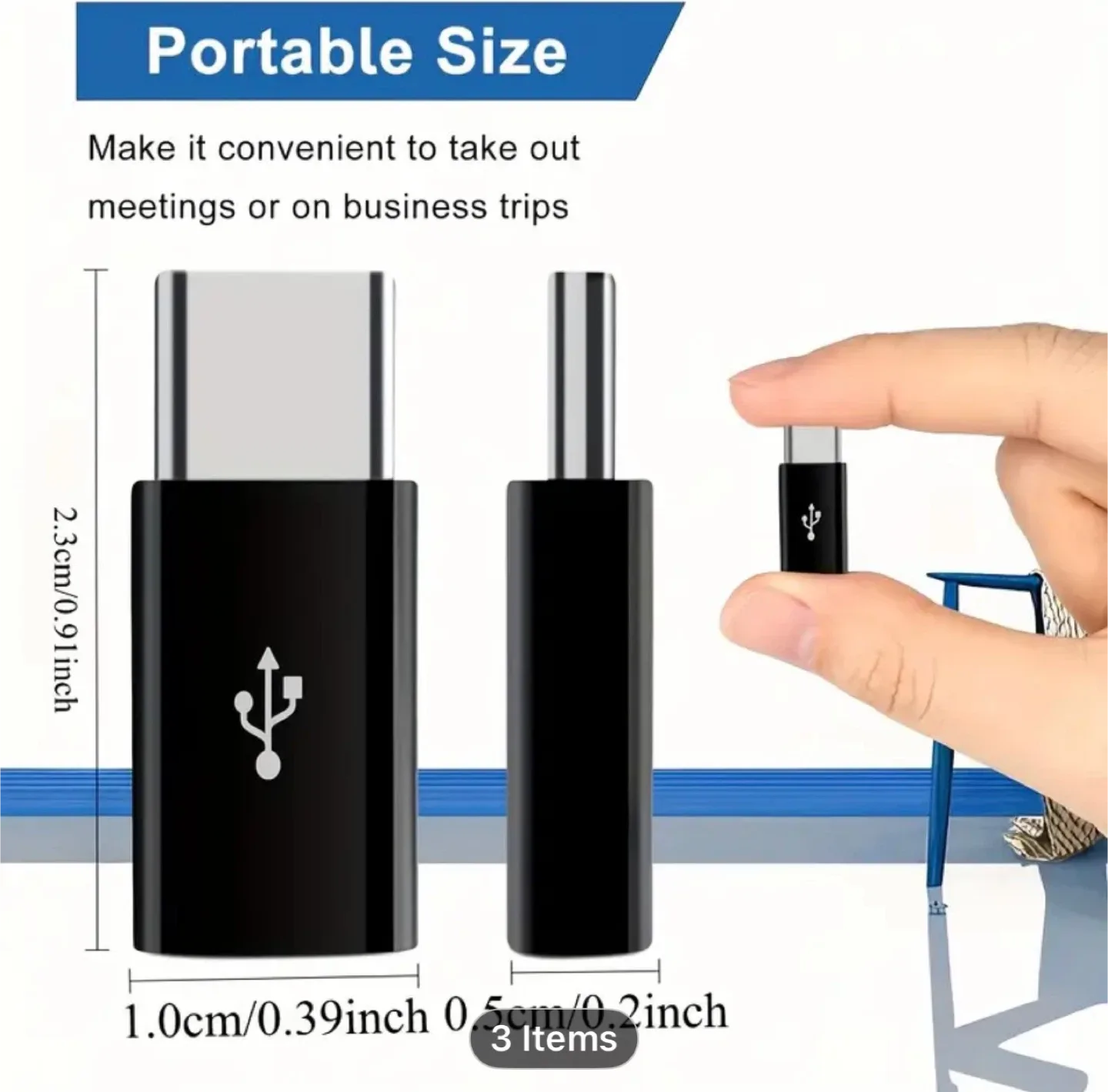 High-Speed USB-C to Micro USB Adapter with 56K Resistor image indicator(7)