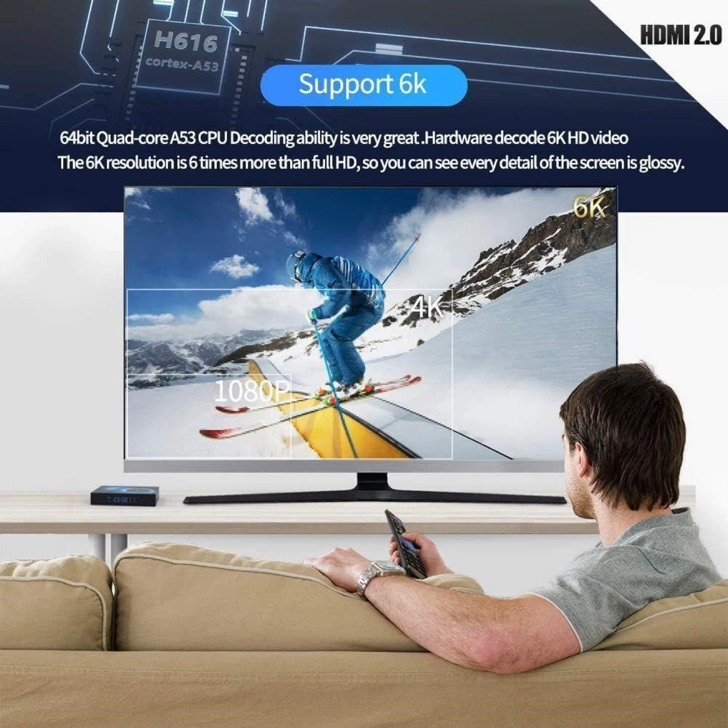 T95 Android 10.0 TV Box - 4GB RAM, 32GB Storage - photo 3